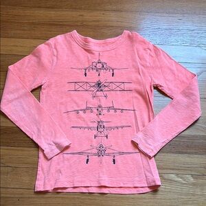 Crewcuts Airplane Graphic Long Sleeve Shirt